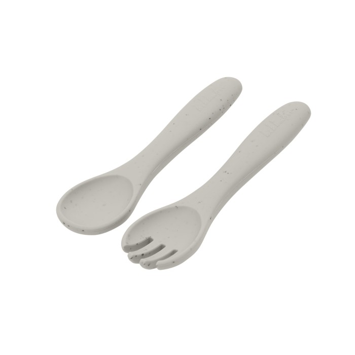 Σετ Κουτάλι Πιρούνι Platinum Silicone Sand Kikka Boo Σετ Κουτάλι Πιρούνι Platinum Silicone Sand Kikka Boo