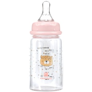 Γυάλινο μπιμπερό 120ml Savanna Ροζ - Kikka Boo Γυάλινο μπιμπερό 120ml Savanna Ροζ - Kikka Boo