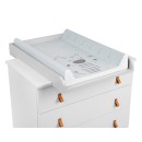 Σκληρή αδιάβροχη αλλαξιέρα PVC 50x80εκ. Stripy Friends - Kikka Boo Σκληρή αδιάβροχη αλλαξιέρα PVC 50x80εκ. Stripy Friends - Kikka Boo