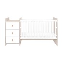 Κρεβάτι μωρού από μοριοσανίδα με συρταριέρα Ilana Μπεζ - Kikka Boo Κρεβάτι μωρού από μοριοσανίδα με συρταριέρα Ilana Μπεζ - Kikka Boo