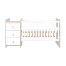 Κρεβάτι μωρού από μοριοσανίδα με συρταριέρα Ilana Μπεζ - Kikka Boo Κρεβάτι μωρού από μοριοσανίδα με συρταριέρα Ilana Μπεζ - Kikka Boo