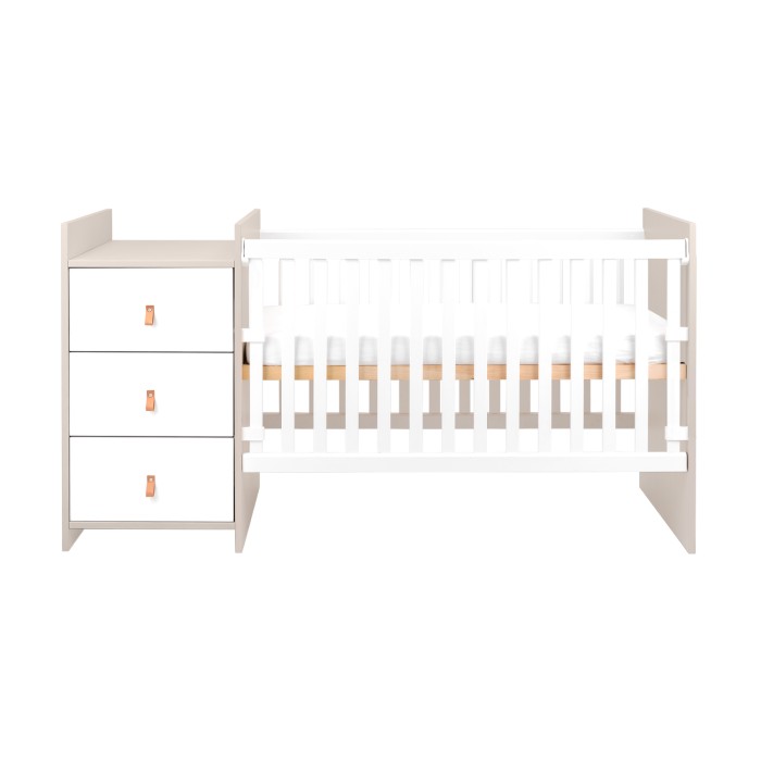 Κρεβάτι μωρού από μοριοσανίδα με συρταριέρα Ilana Μπεζ - Kikka Boo Κρεβάτι μωρού από μοριοσανίδα με συρταριέρα Ilana Μπεζ - Kikka Boo