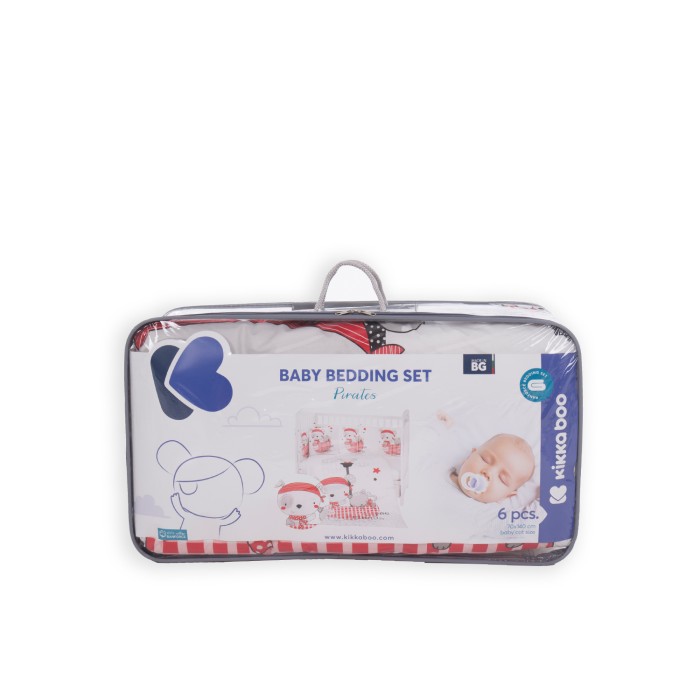 Σετ κλινοσκεπασμάτων 2 τεμαχίων Ευρωπαϊκού Στυλ 70/140 Pink Bunny  - Kikka Boo