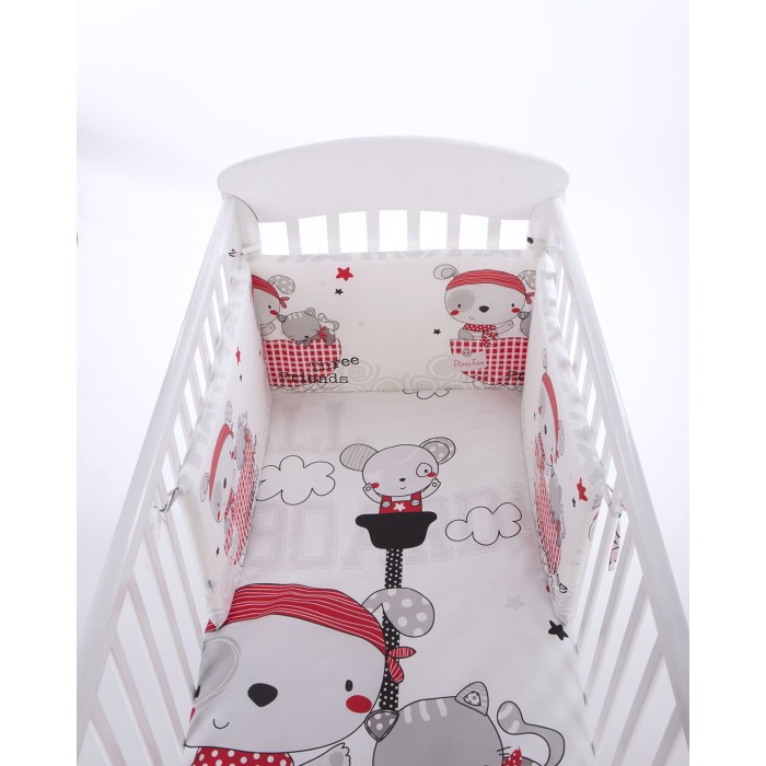 Σετ κλινοσκεπασμάτων 2 τεμαχίων Ευρωπαϊκού Στυλ 70/140 Pink Bunny  - Kikka Boo