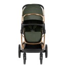 Καρότσι 3σε1 με πλαστικό πορτ-μπεμπέ Irene Χακί Πράσινο 2024 - Kikka Boo