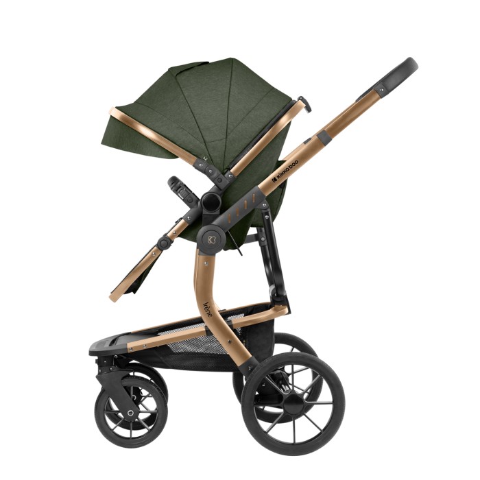 Καρότσι 3σε1 με πλαστικό πορτ-μπεμπέ Irene Χακί Πράσινο 2024 - Kikka Boo