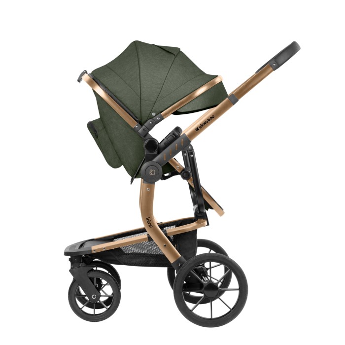 Καρότσι 3σε1 με πλαστικό πορτ-μπεμπέ Irene Χακί Πράσινο 2024 - Kikka Boo