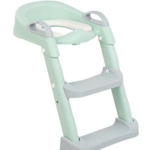 Kikka Boo Παιδικό Κάθισμα Τουαλέτας Lea Mε Εύκαμπτη Επιφάνεια Χερούλια Kαι Σκαλοπάτι Mέντα