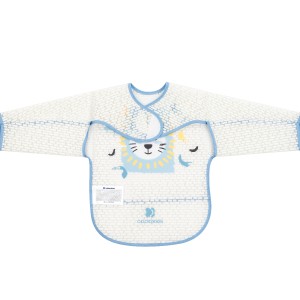 Αδιάβροχη Σαλιάρα Mε Μανίκια Arty Blue Kikka Boo