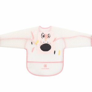 Αδιάβροχη Σαλιάρα Mε Μανίκια Arty Ροζ Kikka Boo