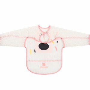 Αδιάβροχη Σαλιάρα Mε Μανίκια Arty Ροζ Kikka Boo