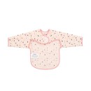 Αδιάβροχη Σαλιάρα Mε Μανίκια  Arty Ροζ Μοτίβο Kikka Boo