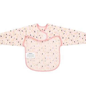 Αδιάβροχη Σαλιάρα Mε Μανίκια  Arty Ροζ Μοτίβο Kikka Boo