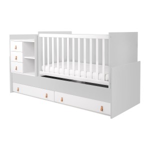 Κρεβάτι μωρού από μοριοσανίδα πολυλειτουργικό Lorena Γκρι - Kikka Boo Κρεβάτι μωρού από μοριοσανίδα πολυλειτουργικό Lorena Γκρι - Kikka Boo