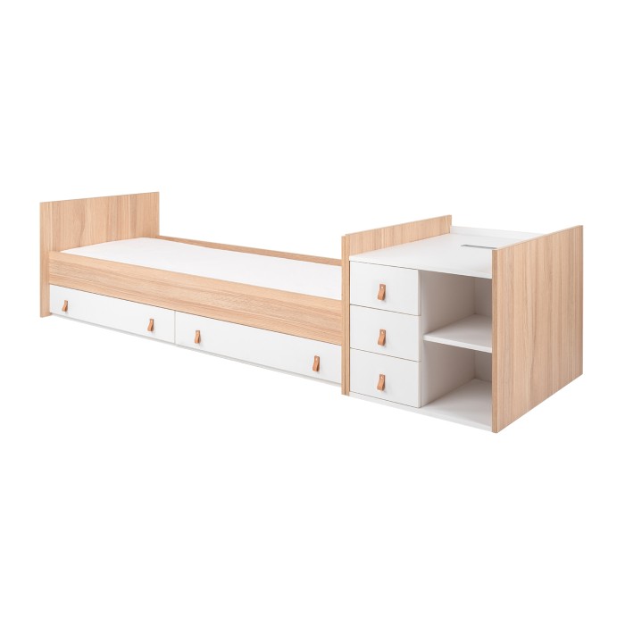 Κρεβάτι μωρού από μοριοσανίδα πολυλειτουργικό Lorena Φυσικό Ξύλου - Kikka Boo