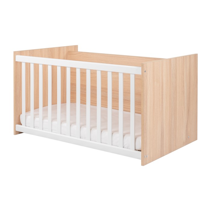 Κρεβάτι μωρού από μοριοσανίδα πολυλειτουργικό Lorena Φυσικό Ξύλου - Kikka Boo