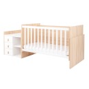 Κρεβάτι μωρού από μοριοσανίδα πολυλειτουργικό Lorena Φυσικό Ξύλου - Kikka Boo