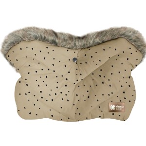 Προστατευτικά Χεριών Handmuff Luxury Fur Dots Beige Kikka Boo