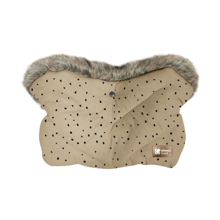 Προστατευτικά Χεριών Handmuff Luxury Fur Dots Beige Kikka Boo