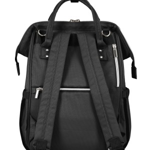 Τσάντα-Αλλαξιέρα Siena Black & Silver 2025