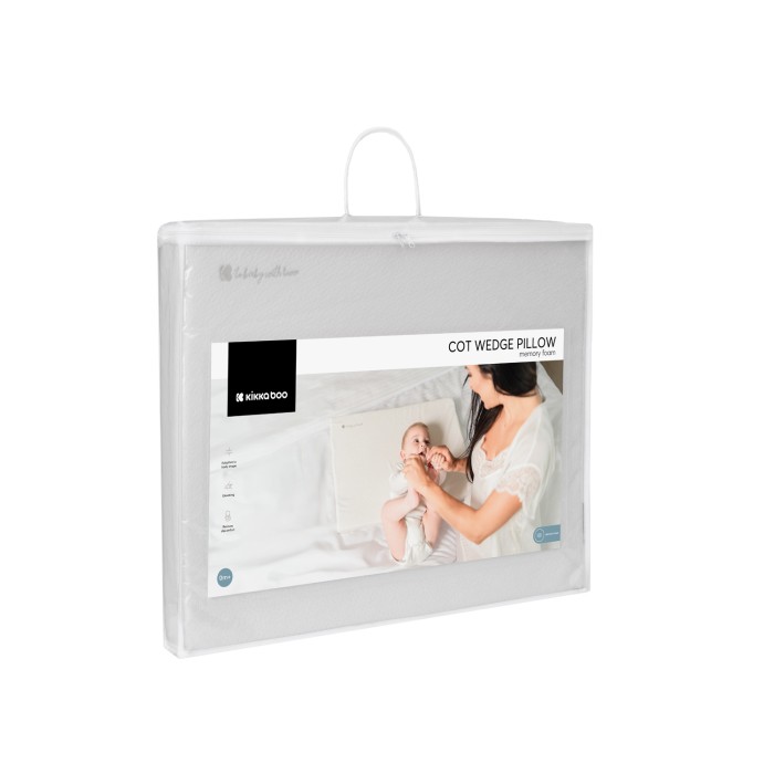 Μαξιλάρι με σφήνα κρεβατιού με αφρό μνήμης Airknit Grey Kikka Boo Μαξιλάρι με σφήνα κρεβατιού με αφρό μνήμης Airknit Grey Kikka Boo