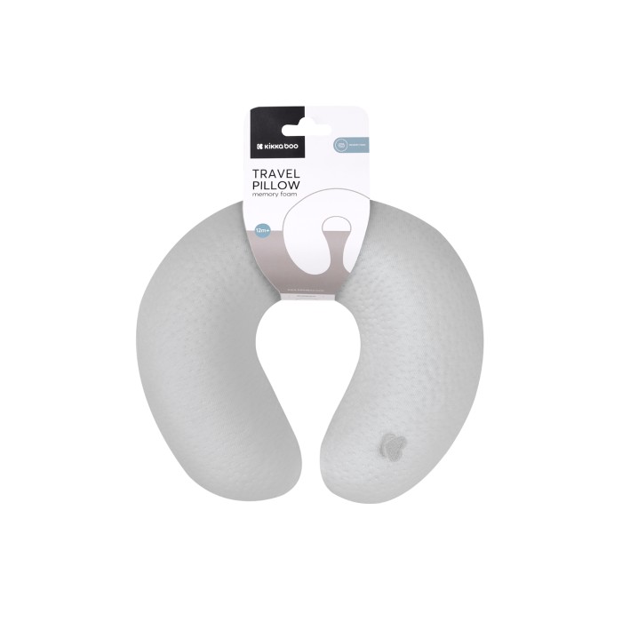 Μαξιλάρι Ταξιδιού Με Αφρό Μνήμης Airknit Grey Kikka Boo Μαξιλάρι Ταξιδιού Με Αφρό Μνήμης Airknit Grey Kikka Boo