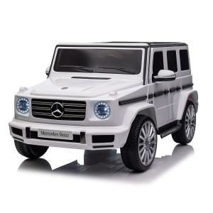 Επαναφορτιζόμενο αυτοκινητάκι Licensed Mercedes Benz G500 Λευκό + μπαταρία 12V/10AH   - Kikka Boo