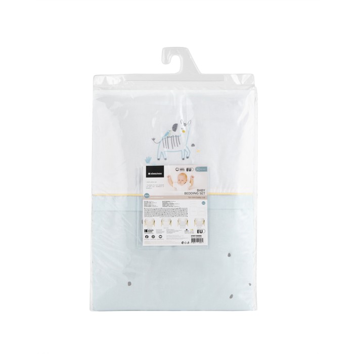 Σετ προίκας για λίκνο 5 τεμ. Stripy Friends - Kikka Boo