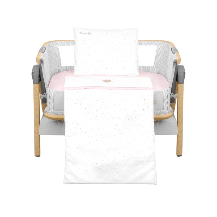 Σετ προίκας για λίκνο 5 τεμ. Dream Big Ροζ - Kikka Boo