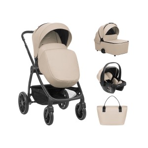 Καρότσι 3 σε 1 Με Καλαθούνα Modena Beige Kikka Boo + ΔΩΡΟ Πάνα Αγκαλιάς