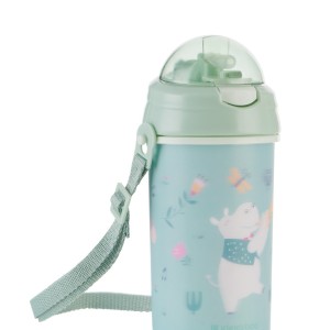 Kikka Boo Παγούρι Με Καλαμάκι Σιλικόνης 450ml Music Fest Mint