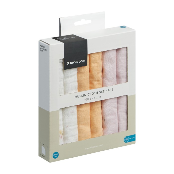 Σετ πανάκια μουσελίνας 6 τεμ. 30x30 εκ. Hedge-hugs - Kikka Boo