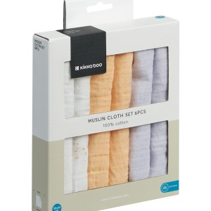 Λαβέτες Mουσελίνας 6τμχ 30x30εκ Seally Me Kikka Boo Λαβέτες Mουσελίνας 6τμχ 30x30εκ Seally Me Kikka Boo