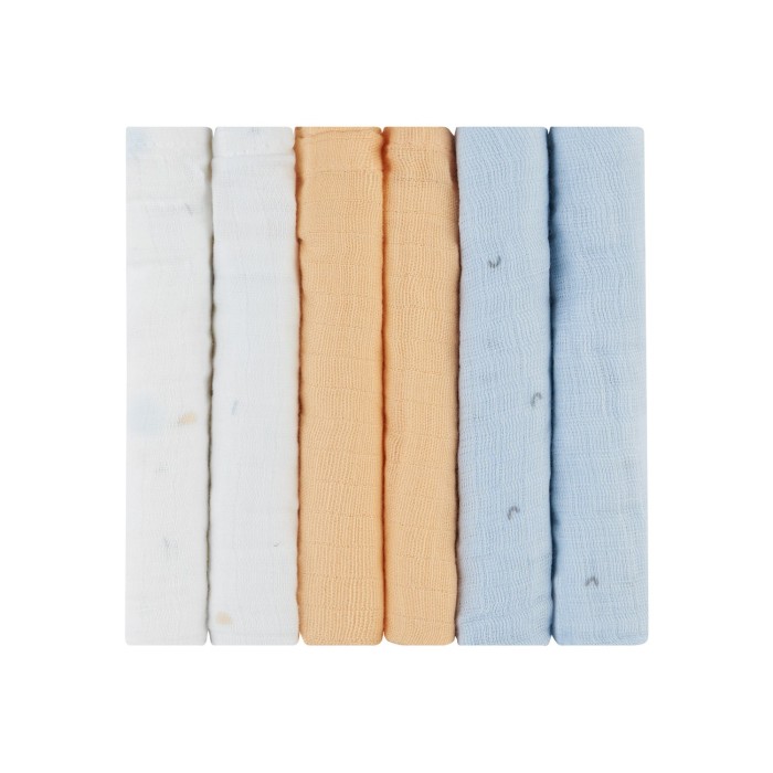 Λαβέτες Mουσελίνας 6τμχ 30x30εκ Stripy Friends Kikka Boo Λαβέτες Mουσελίνας 6τμχ 30x30εκ Stripy Friends Kikka Boo