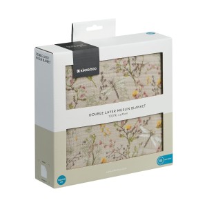Κουβέρτα μουσελίνα διπλής στρώσης 100x100 εκ. Secret Garden Μπεζ - Kikka Boo Κουβέρτα μουσελίνα διπλής στρώσης 100x100 εκ. Secret Garden Μπεζ - Kikka Boo