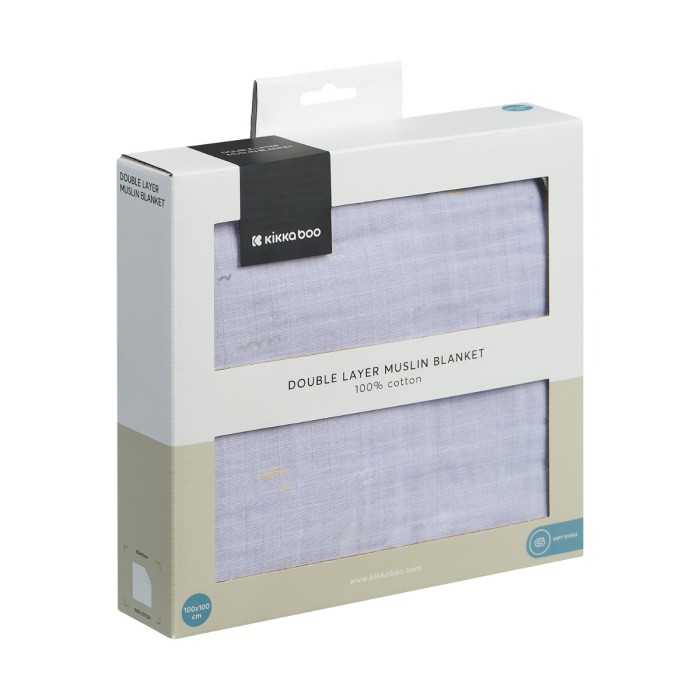 Κουβέρτα μουσελίνα διπλής στρώσης 100x100 εκ. Seally Me  - Kikka Boo