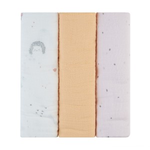 Kikka Boo Πάνες Αγκαλιάς Από Μουσελίνα 100x100εκ. 3τμχ Hedge-hugs