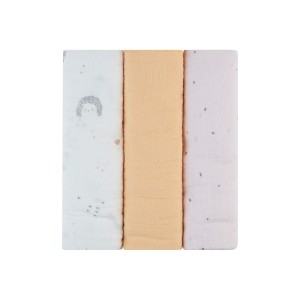 Kikka Boo Πάνες Αγκαλιάς Από Μουσελίνα 100x100εκ. 3τμχ Hedge-hugs