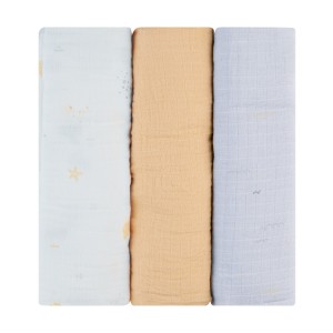 Kikka Boo Πάνες Αγκαλιάς Από Μουσελίνα 100x100εκ. 3τμχ Seally Me