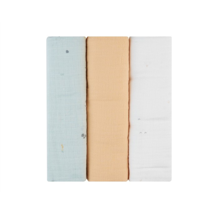 Σετ πάνα αγκαλιάς μουσελίνας 3 τεμ. 100x100 εκ. Sleepy Sheep - Kikka Boo