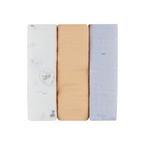 Σετ πάνα αγκαλιάς μουσελίνας 3 τεμ. 75x75 εκ. Seally Me - Kikka Boo