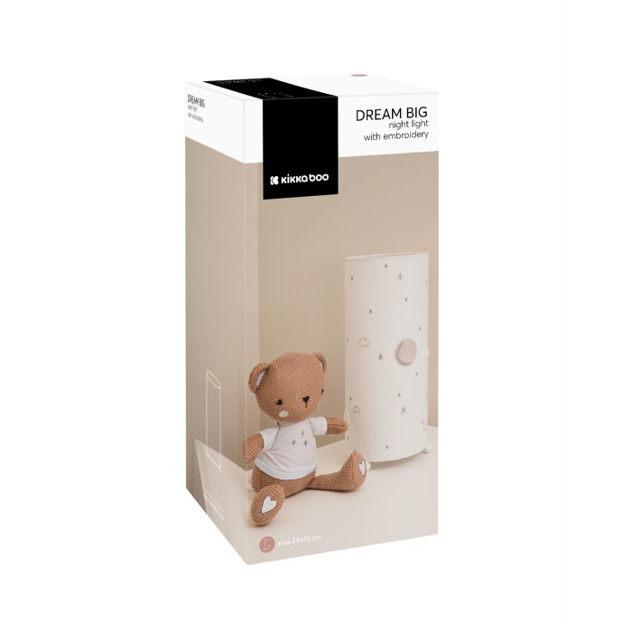 Kikka Boo Φωτάκι Νύχτας Με Κέντημα Dream Big Beige Kikka Boo Φωτάκι Νύχτας Με Κέντημα Dream Big Beige