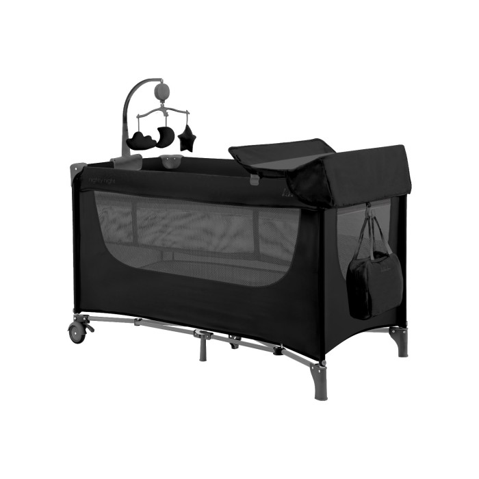 Baby cot 2 levels Nighty Night Black 2026 - Kikka Boo Baby cot 2 levels Nighty Night Black 2026 - Kikka Boo