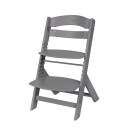 Ξύλινο καρεκλάκι φαγητού Nordy σκούρο γκρι - Kikka Boo