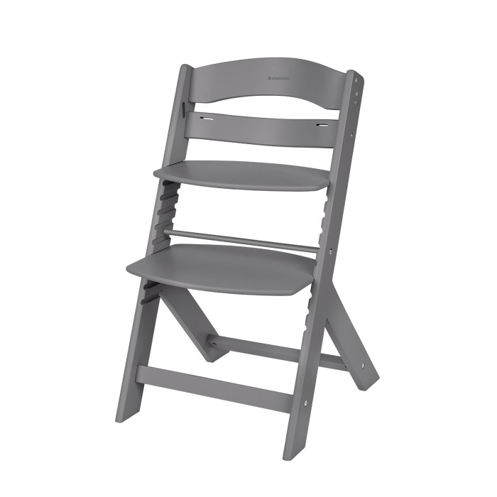 Ξύλινο καρεκλάκι φαγητού Nordy σκούρο γκρι - Kikka Boo