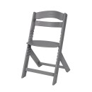 Ξύλινο καρεκλάκι φαγητού Nordy σκούρο γκρι - Kikka Boo