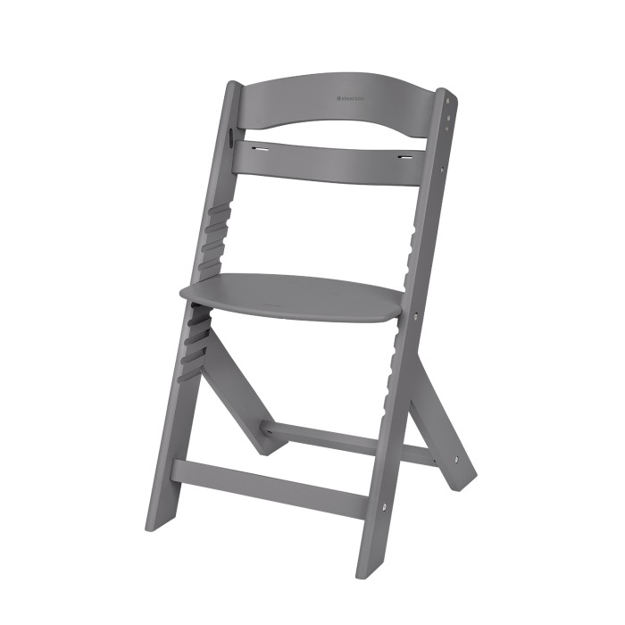 Ξύλινο καρεκλάκι φαγητού Nordy σκούρο γκρι - Kikka Boo