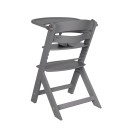 Ξύλινο καρεκλάκι φαγητού Nordy σκούρο γκρι - Kikka Boo