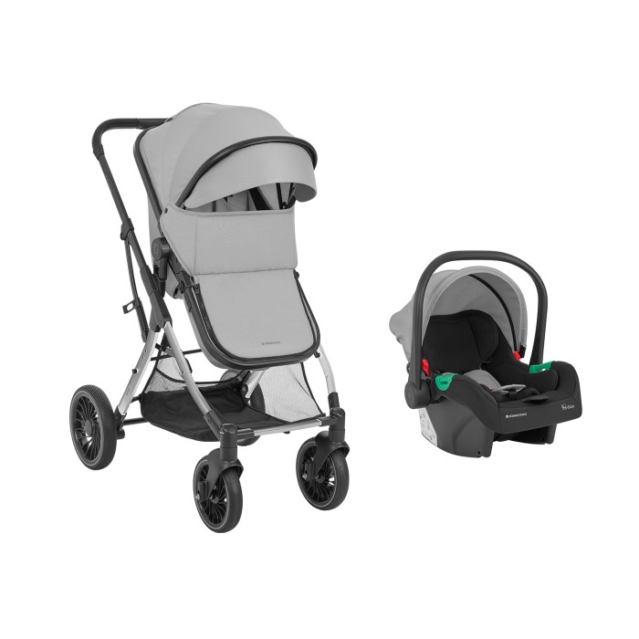Καρότσι 3σε1 με μετατρεπόμενο κάθισμα One Γκρι - Kikka Boo Καρότσι 3σε1 με μετατρεπόμενο κάθισμα One Γκρι - Kikka Boo