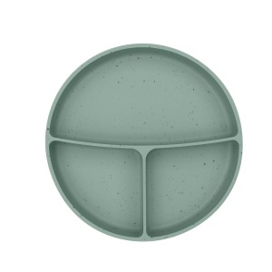 Πιάτο Με Χωρίσματα Platinum Silicone Sage Kikka Boo